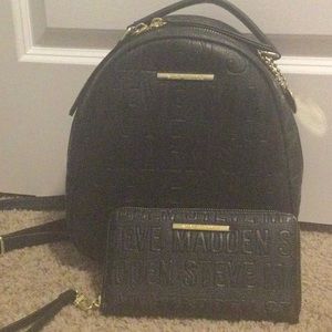 Steve Madden Bailey backpack and matching Wallet
